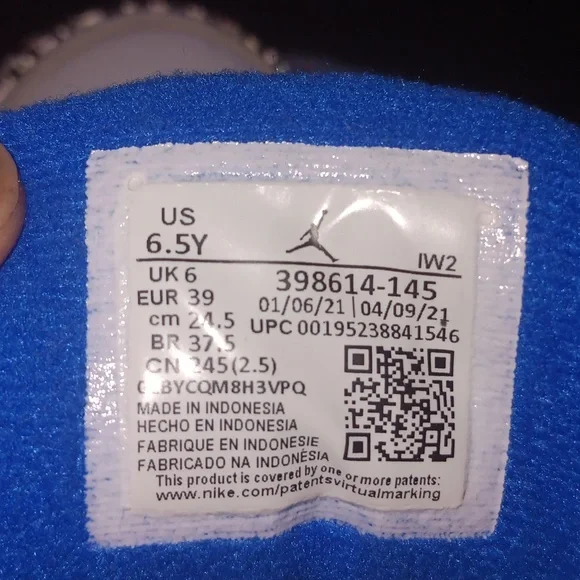 Air Jordan 3 Race Blue Retro - Picture 4 of 6